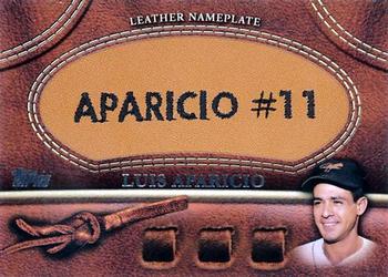 2011 Topps - Manufactured Glove Leather Nameplates #MGL-LA Luis Aparicio Front